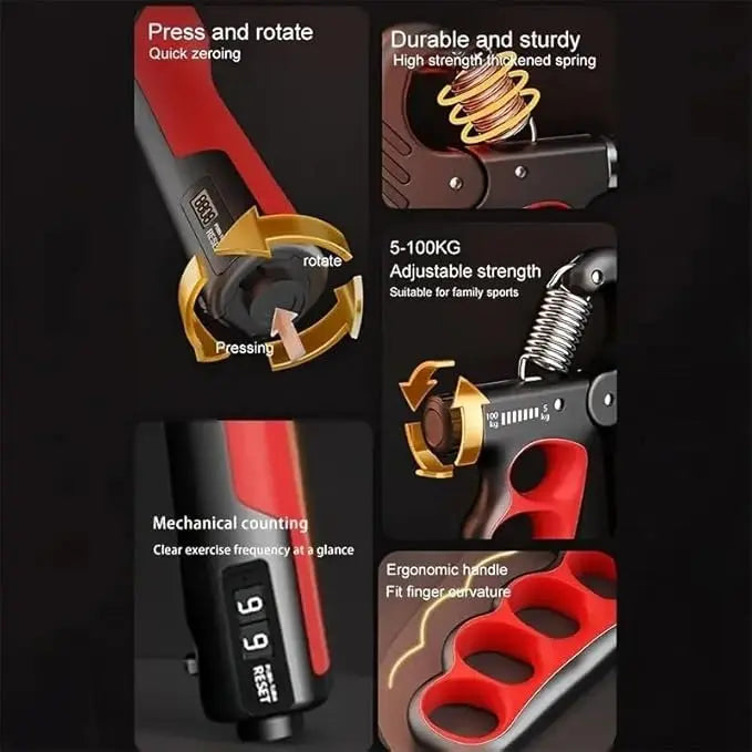 Bundle Offer – Hand Gripper with Free Finger Trainer