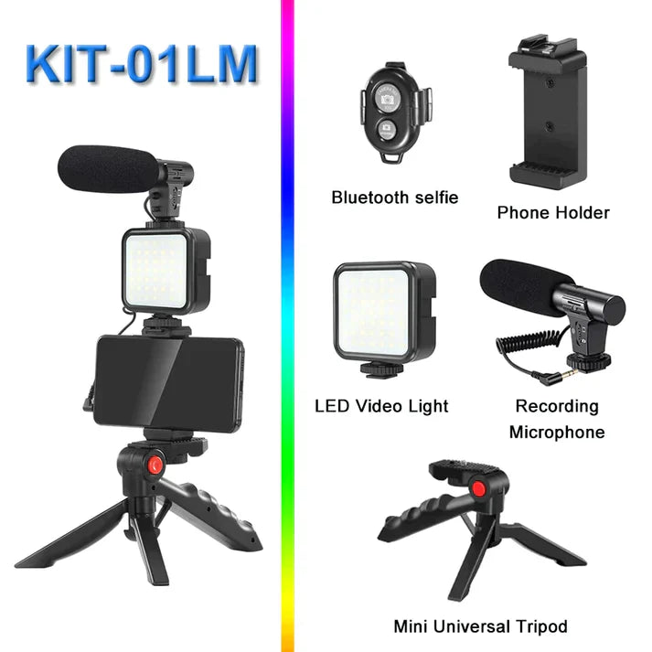VIDEO MAKING KIT | VLOGGING KIT | Vlogging Kit Tripod | HIGH QUALITY | Vlogging kit 5 in 1