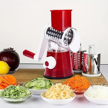 Table top drum Vegetable Cutter Slicer 3 in 1