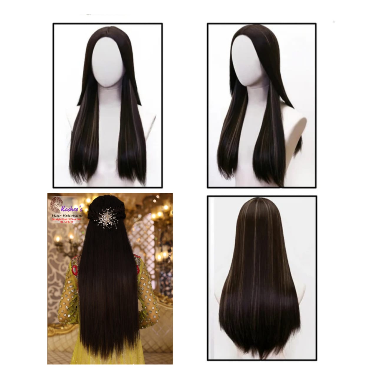 Kashee’s Synthetic Straight Hair Extensions 24 to 26 Inch