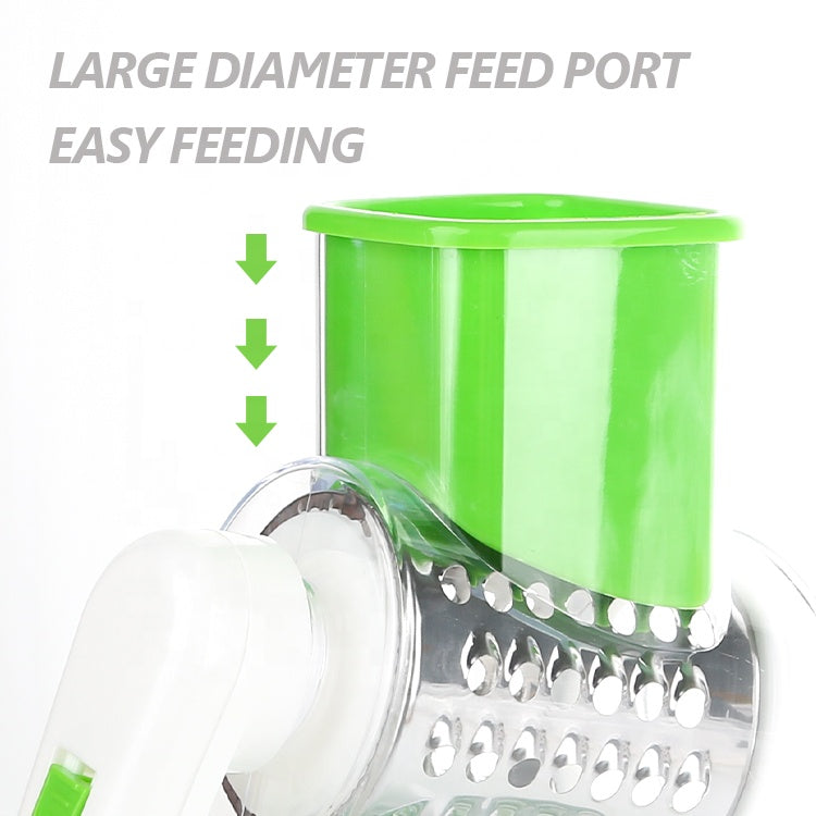 🧑‍🍳kitchen muse 🥳 3 in 1 Rotary Cheese Grater Vegetable Slicer