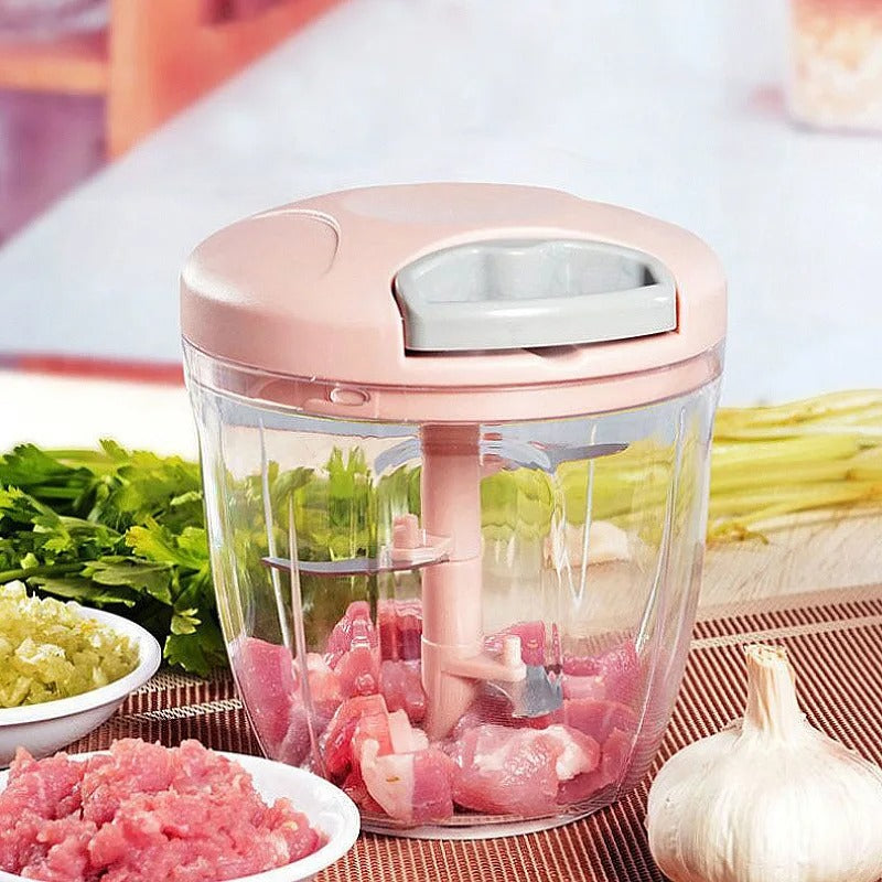 Manual Food BIG 900ML Chopper with 5 Blades